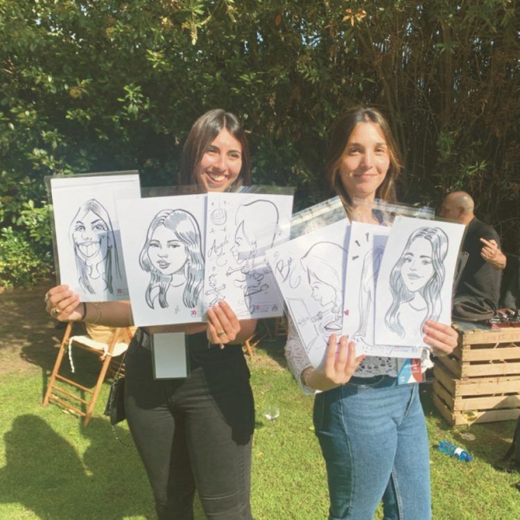 caricaturas en eventos Barcelona