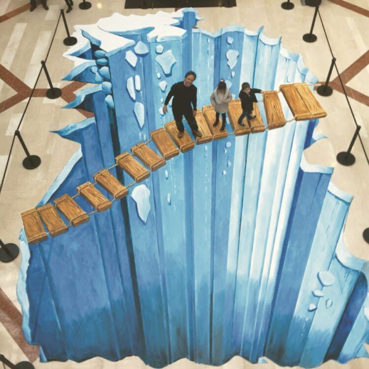Pintura 3D en el Suelo