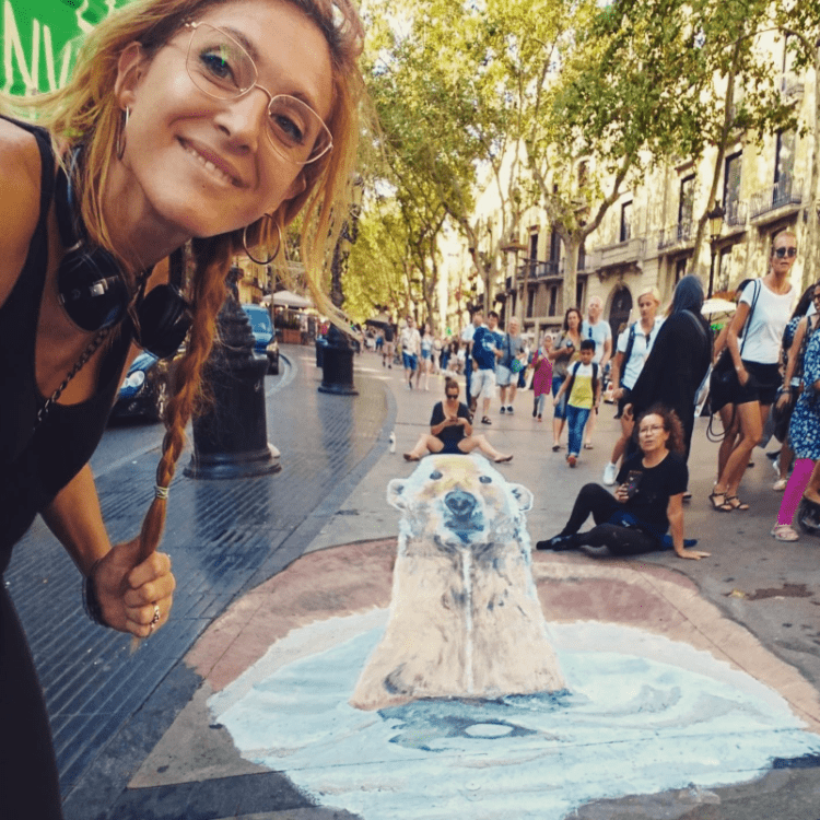 Pintura 3D en el Suelo
