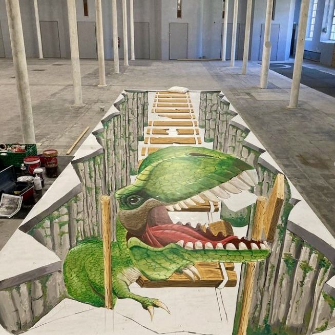 Arte 3D en el Suelo