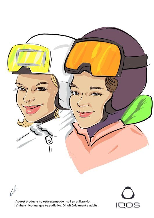 Activación de marca con caricaturas personalizadas