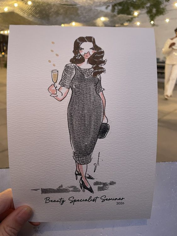 Ilustración personalizada con el logotipo del evento