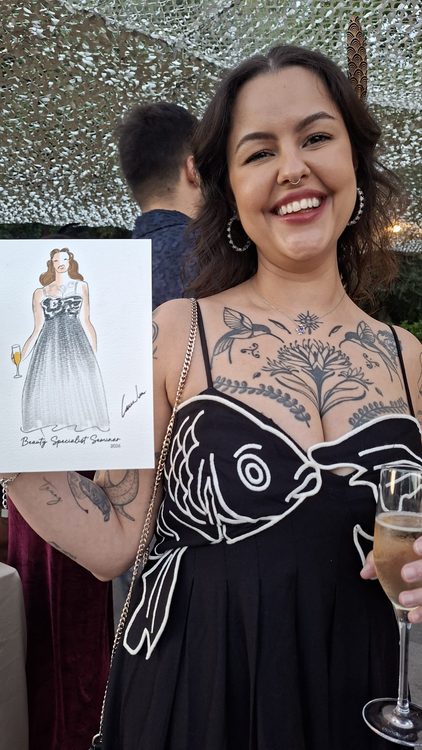 Ilustraciones en vivo para eventos entregadas a los asistentes