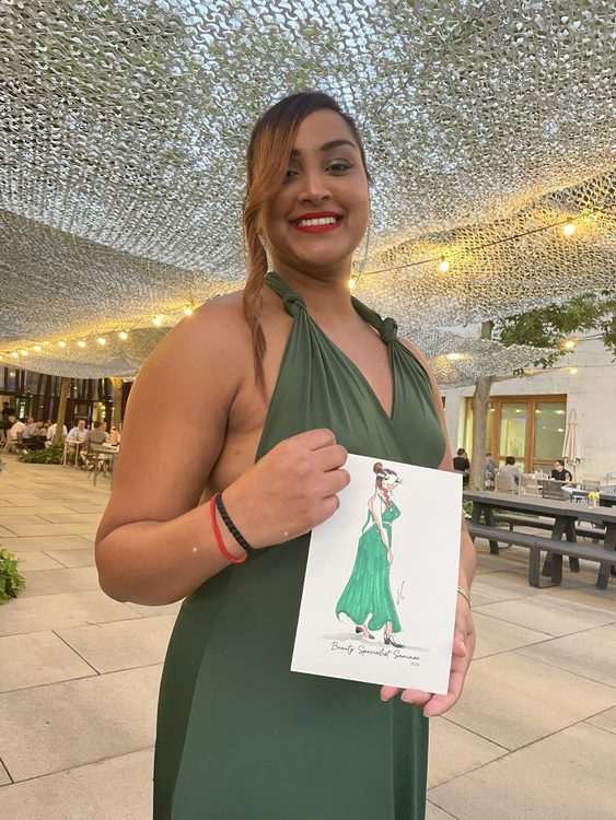 Ilustración en vivo para eventos con retrato de cuerpo entero